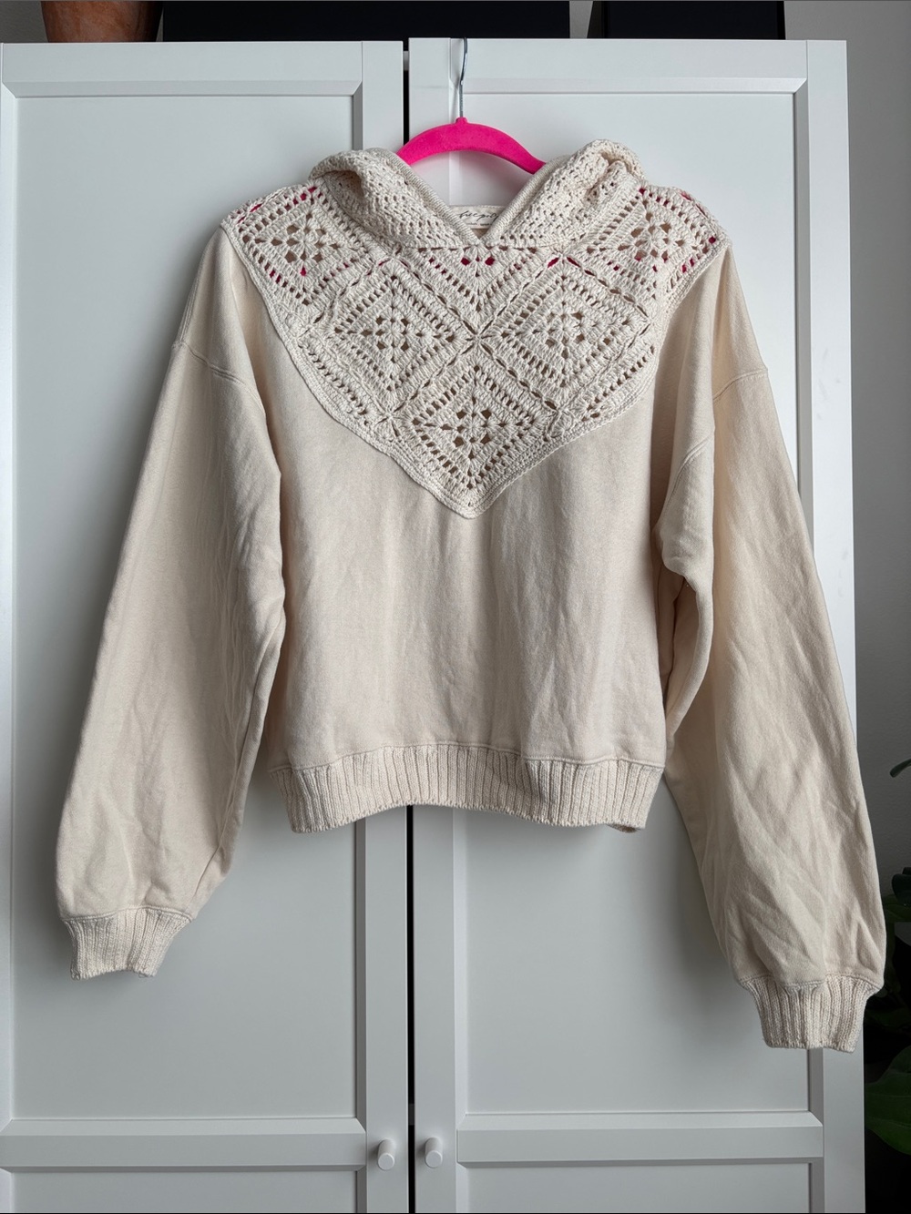 Free People Jocelyn Crochet Hoodie, XS - Picture 3 of 6